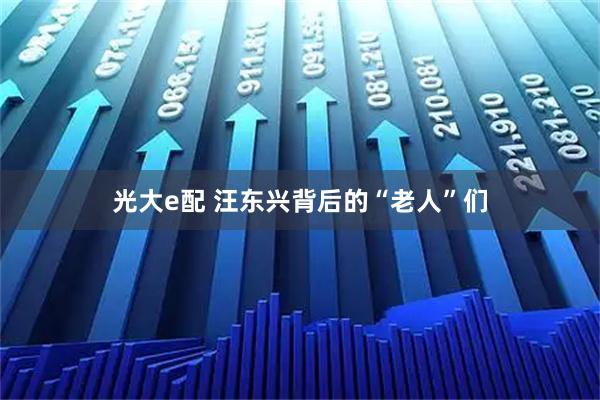 光大e配 汪东兴背后的“老人”们